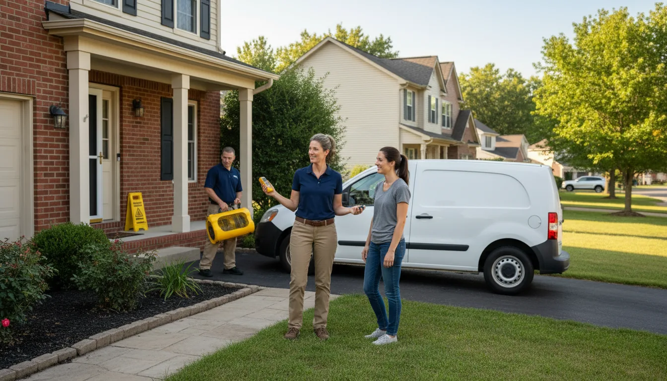 Water restoration image for Water Damage & Restoration Services in Milford, TX